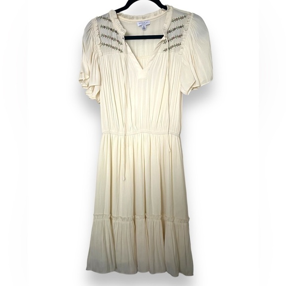 Current Air Elastic Waist Tiered Mini Dress - Picture 1 of 7